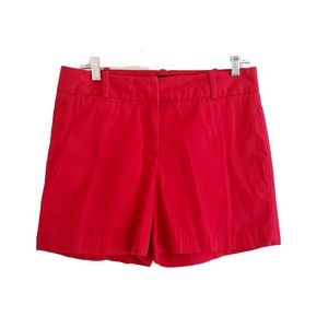 Talbots Womens Red Mid Rise Shorts Size 6 / 5" Inseam